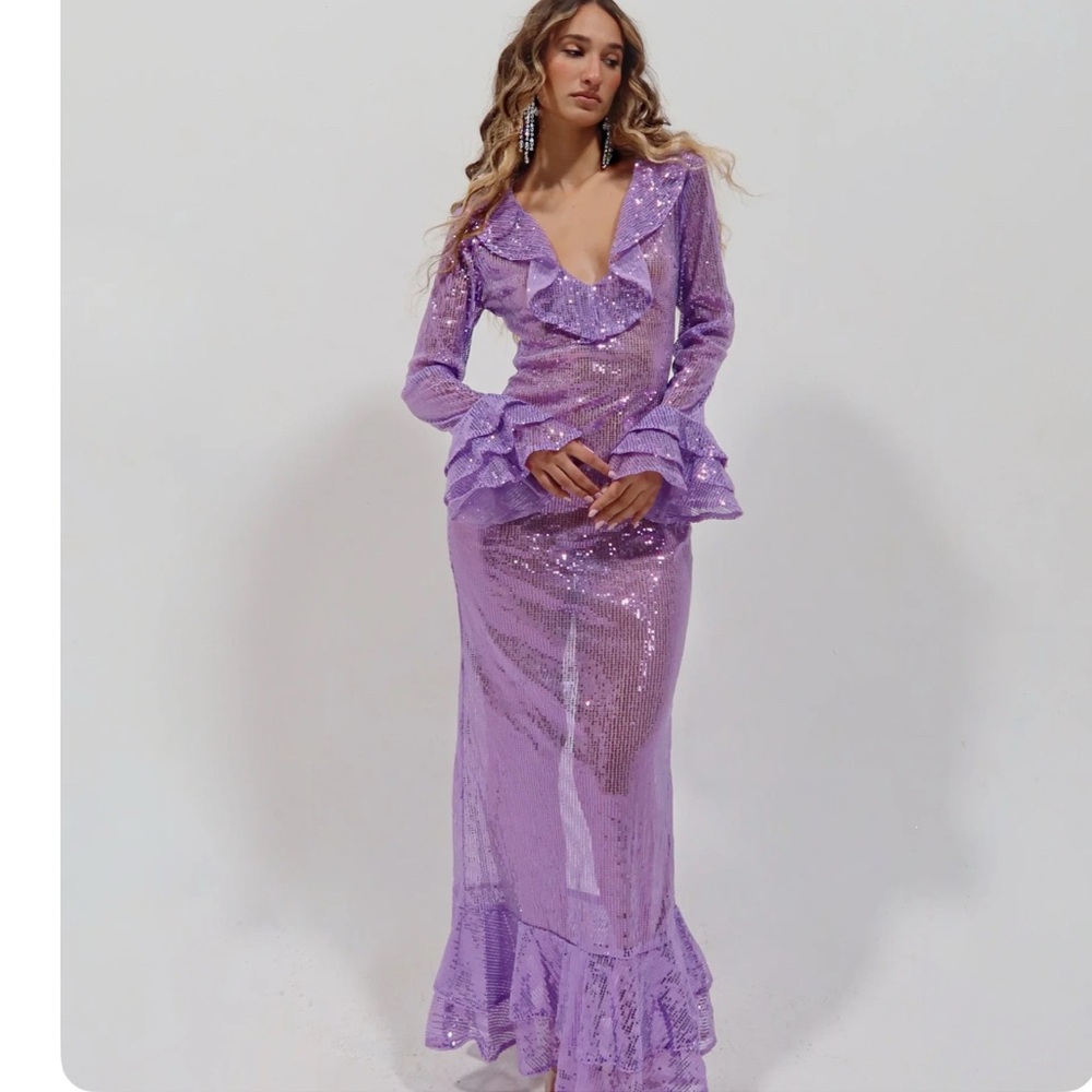 Elegant Purple Maxi Dress
